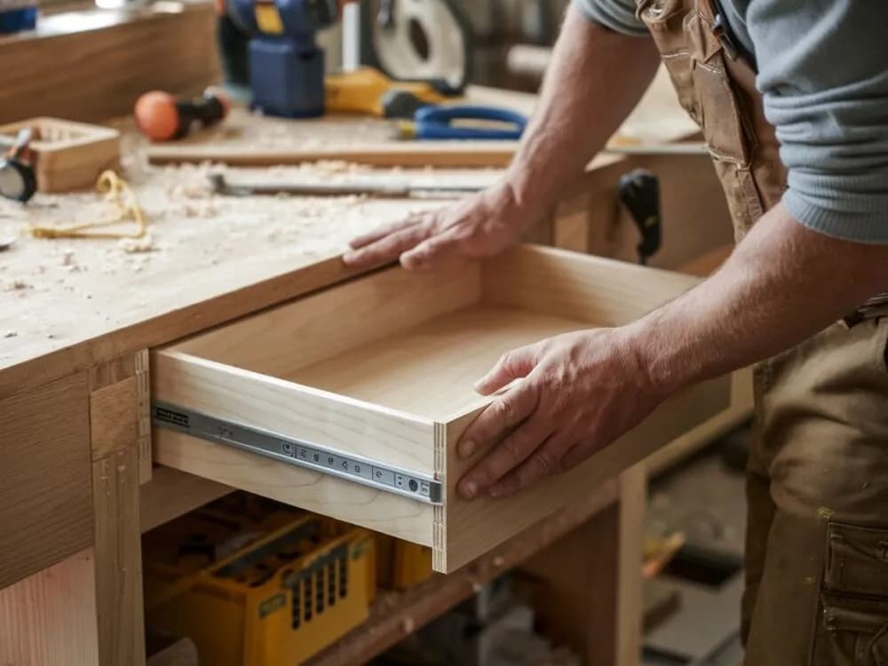 Jak zrobić szuflady do stołu warsztatowego - proste kroki i materiały