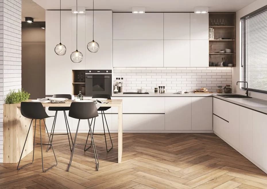 Jakie płytki do kuchni do białych mebli – unikaj najczęstszych błędów